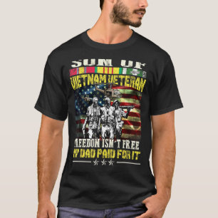 Camiseta Hombre Orgulloso Hijo De Veterano De Vietnam - La 
