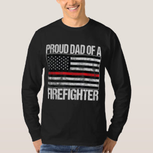 Camiseta Hombre orgulloso padre de un bombero