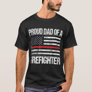 Camiseta Hombre orgulloso padre de un bombero
