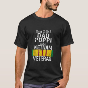 Camiseta Hombre Orgulloso Papá Poppi Veterano De Vietnam Mi