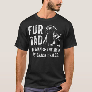 Camiseta Hombre Padre Fur Mitología Vendedor de Snacks Día