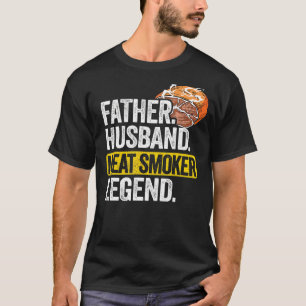 Camiseta Hombre Padre Marido Humo Leyenda Fumador Brisket D