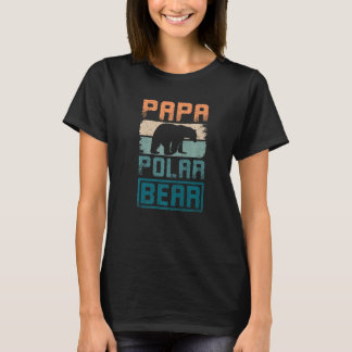 Camiseta Hombre padre papá papá oso polar