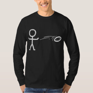 Camiseta Hombre Palo Jugando El Golf De Disco Funny Frisbee