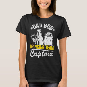 Camiseta Hombre Papá Equipo de Bebida Capitán Beer Funny Be