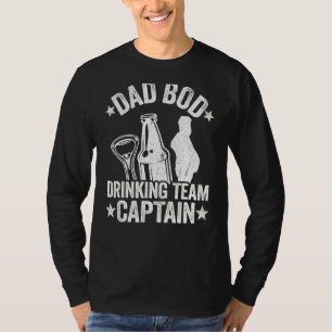 Camiseta Hombre Papá Equipo de Bebida Capitán Beer Funny Be