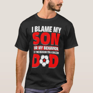 Camiseta Hombre, Papá Fútbol Con Hijo Que Juega La Razón