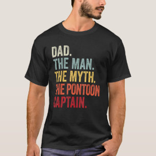 Camiseta Hombre Papá Mito Pontoon Capitán I Daddy Pontoon
