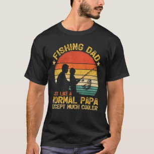 Camiseta Hombre Papá Pescador Vintage Igual Que Un Papá Nor