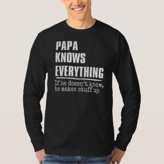 Camiseta Hombre, papá sabe todo el 60° Día del Padre