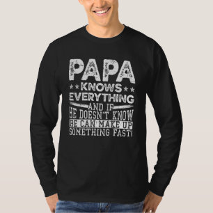 Camiseta Hombre, papá sabe todo papá abuelo Papa 1