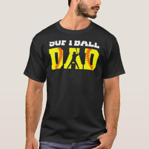 Camiseta Hombre Papel de Softbol Vestido Amarillo Papá Gras