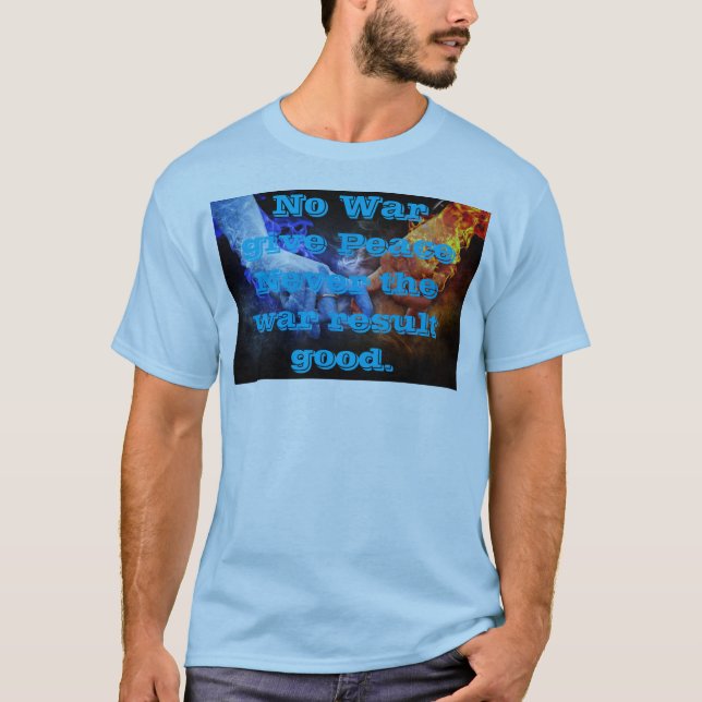 Camiseta hombre Paz no guerra (Anverso)