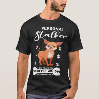 Camiseta Hombre Perro Divertido Amante de Chihuahua Acosado