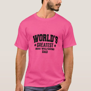 Camiseta Hombre: Perro lobo irlandés