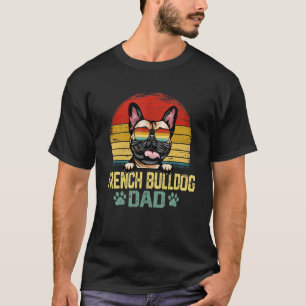 Camiseta Hombre Perro Papá Vintage Mejor Perro Bulldog Fran