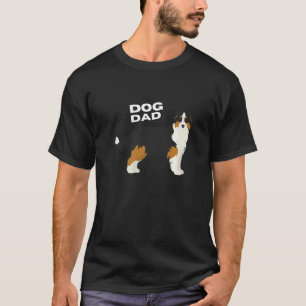 Camiseta Hombre Perro Pastor Australiano Negro y Canela Pap