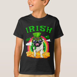 Camiseta Hombre Perro Pug Irlandés Divertido Día De San Pat