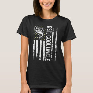 Camiseta Hombre Pesca Usa Bandera Carrete Tío Genial Para P