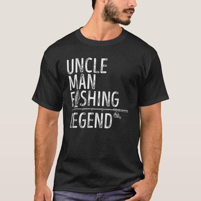 Camiseta Hombre pescador Hombre de la leyenda de la pesca P (Anverso)