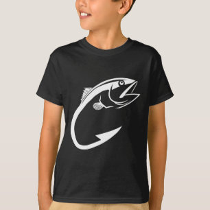 Camiseta Hombre pescador mínimo de garganta de atún