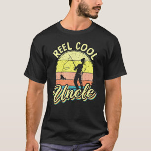 Camiseta Hombre Pescador Retro Antiguo Carrete Tío Genial P