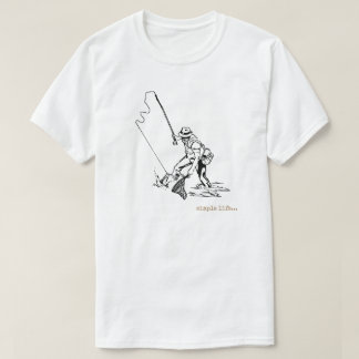 Camiseta Hombre pescando