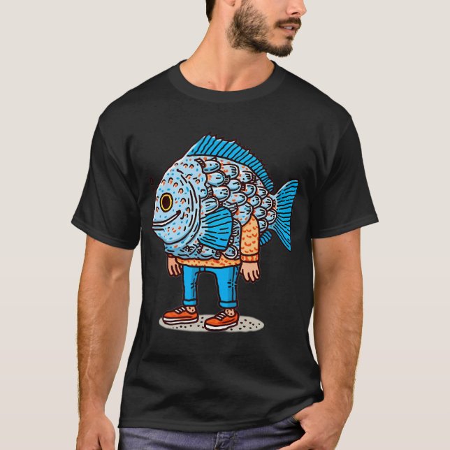 Camiseta Hombre Pez (Anverso)