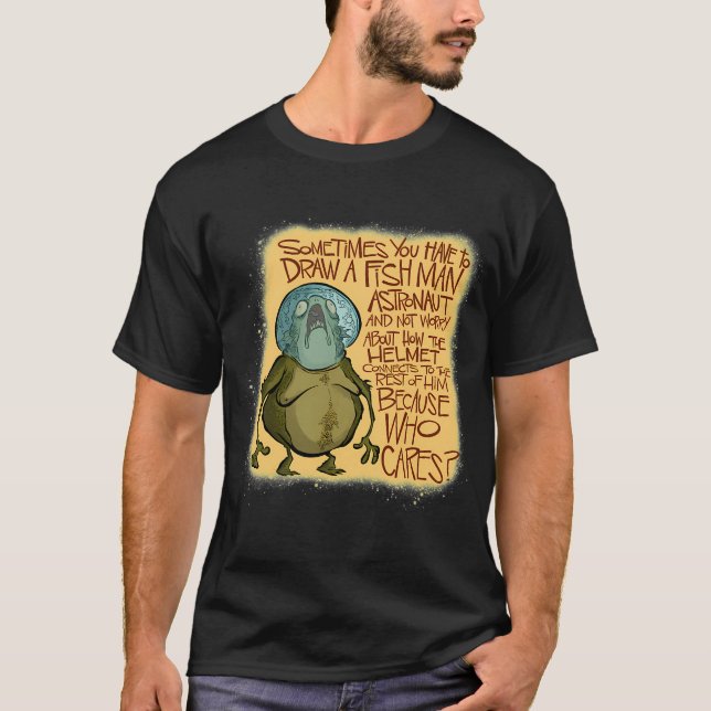 Camiseta Hombre Pez Astronauta (Anverso)