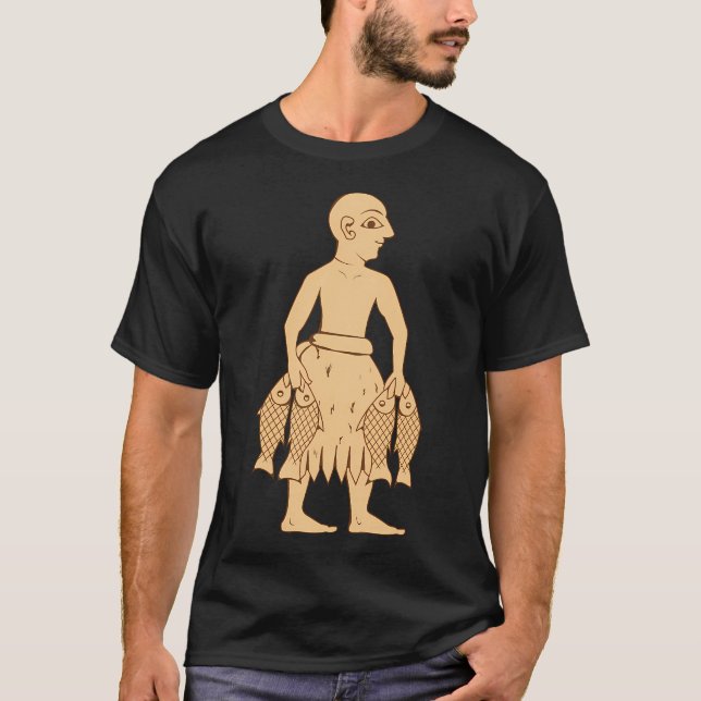 Camiseta hombre pez sumerio (Anverso)
