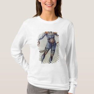 Camiseta Hombre picto que lleva a cabo una cabeza humana