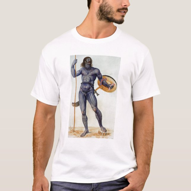 Camiseta Hombre picto que sostiene un escudo (Anverso)