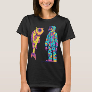 Camiseta Hombre pijama y el pez