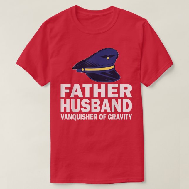 Camiseta Hombre Piloto padre marido vanquisher ai (Diseño del anverso)