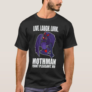 Camiseta Hombre polilla Vive Ama Críptido Acecha