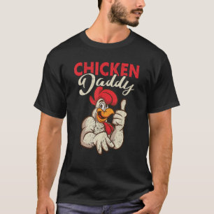 Camiseta Hombre Pollo Papá Granja Local Papá Granjero Pap