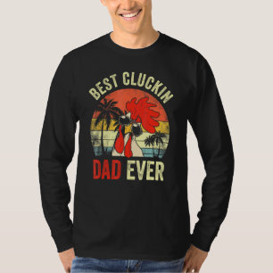 Camiseta Hombre Pollo Vintage Papá Mejor Papá Cluckin Siemp