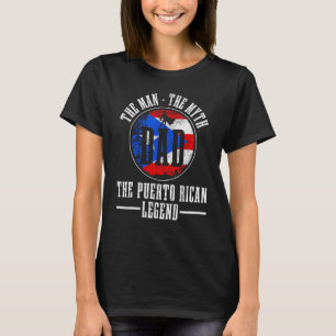 Camiseta Hombre puertorriqueño mito leyenda bandera de Puer