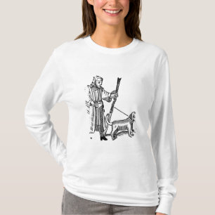 Camiseta Hombre que camina su perro