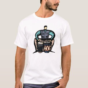 Camiseta Hombre que juega el gráfico estilizado de los