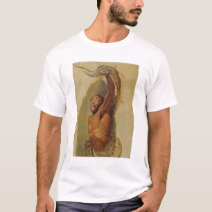 Camiseta Hombre que lucha con un constrictor de boa,