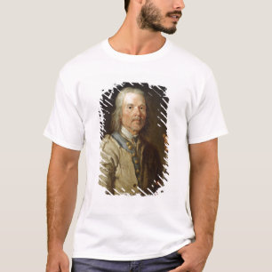 Camiseta Hombre que sostiene un personal, c.1800 (aceite en