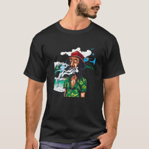 Camiseta Hombre rastafari Jamaiquino Escalando En La Playa