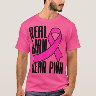 Camiseta Hombre Real Usa Cáncer De Mama Rosa