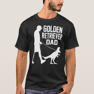 Camiseta Hombre, recuperador de oro, papá Trex Mens Golden 