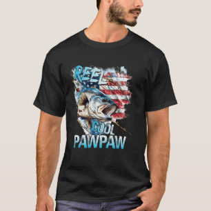 Camiseta Hombre Reel Cool Pawpaw 4 de Julio Pesca USA Bande