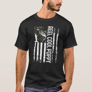 Camiseta Hombre Reel Cool Poppy Para Papá Pescador Cumpleañ