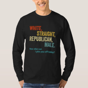 Camiseta Hombre Republicano Recto-Blanco - Republicano 1