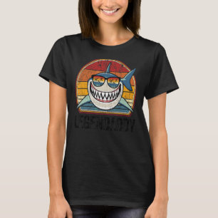 Camiseta Hombre Retro de tiburón papi vintage papi 2