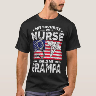 Camiseta Hombre Retro Hombres Mi Enfermera Favorita Me Llam